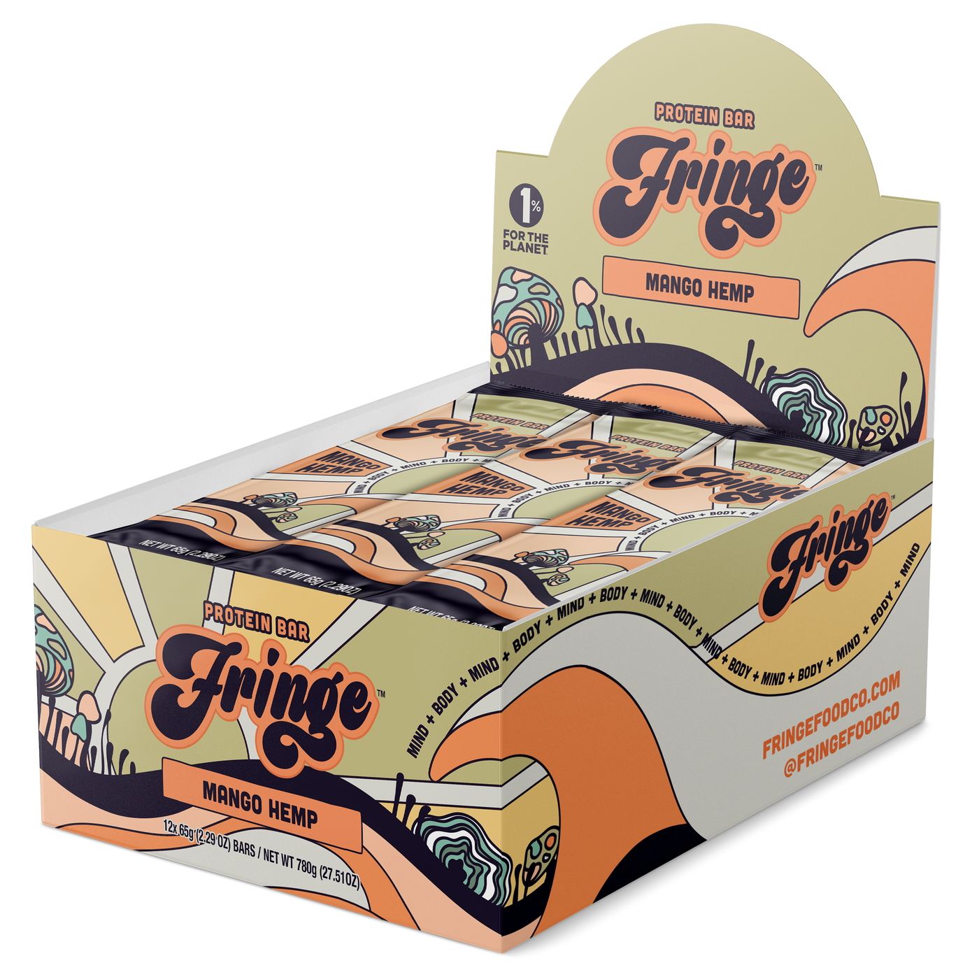 Fringe Mango Hemp Protein Bar